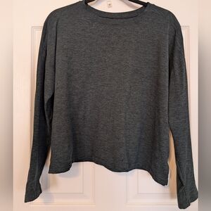 Girlfriend Collective Green ReSet Long Sleeve Tee